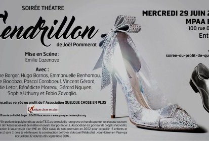 Affiche CENDRILLON de JOËL POMMERAT